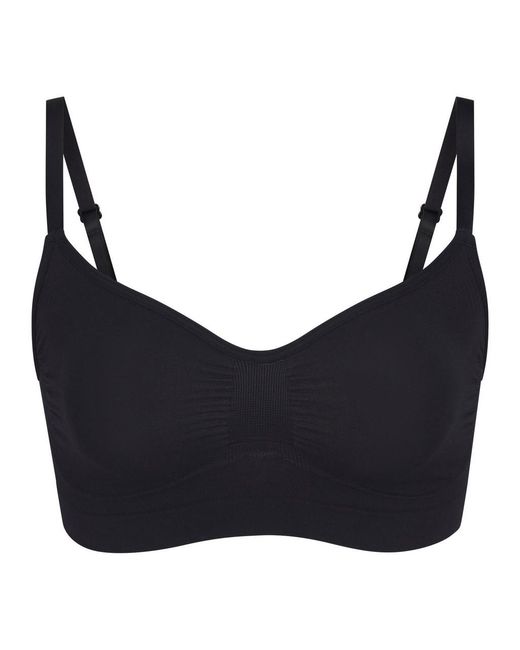Skims Black Seamless Sculpt Bralette