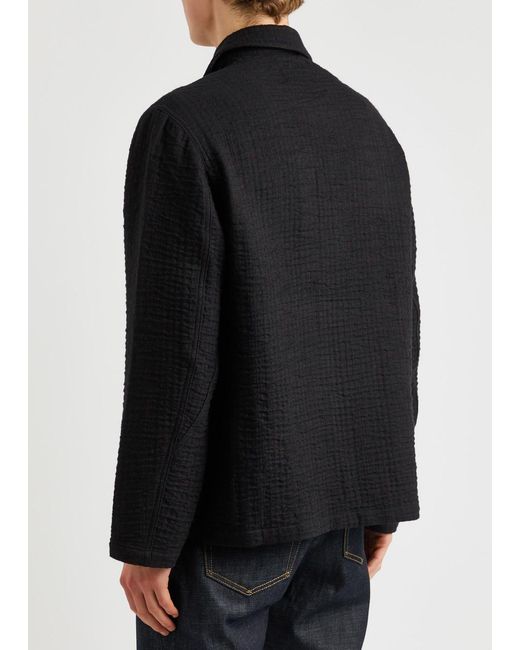 YMC Black Labour Chore Cotton-blend Overshirt for men