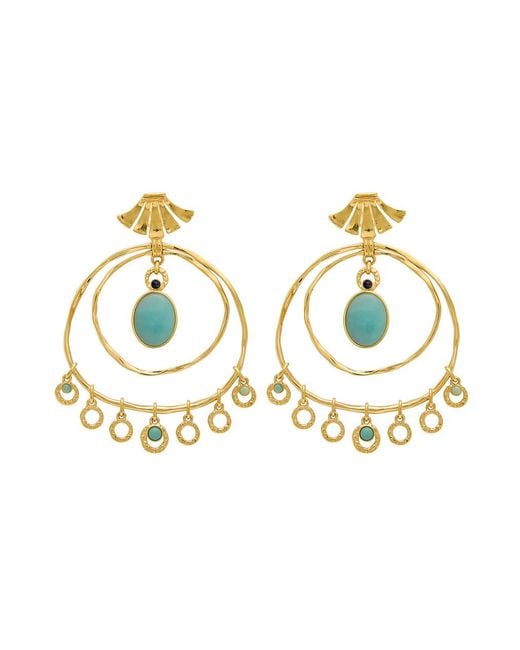 Chloé Metallic The Chloé Sunflower Drop Earrings