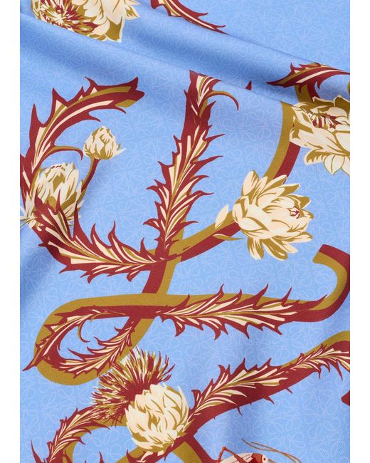 Loewe Blue X Paula's Ibiza Silk Scarf