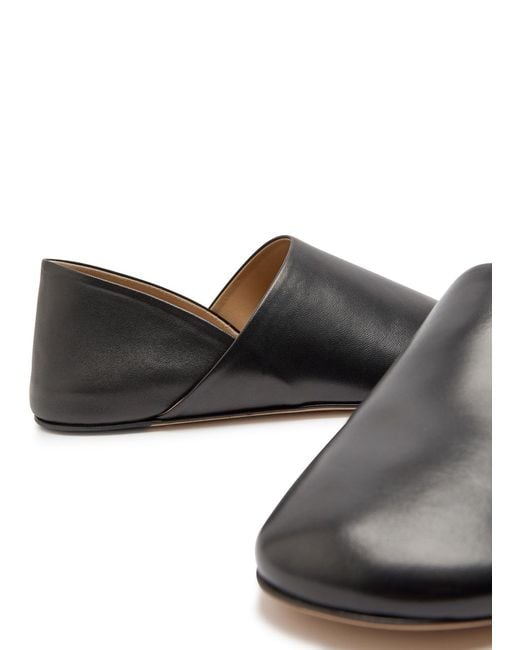 J.W. Anderson Gray Leather Babouche Flats