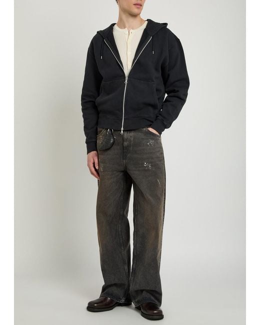 Our Legacy Black Rascal Hooded Cotton Sweatshirt for men