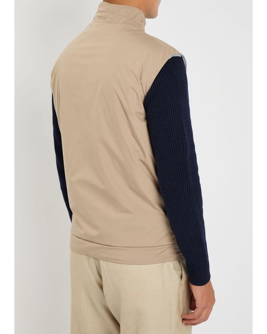 Aurélien Natural Resort Reversible Shell And Cotton-Blend Gilet for men