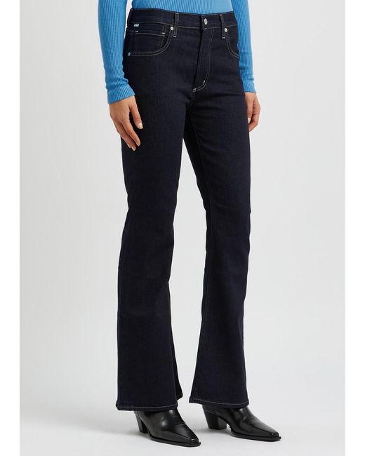 Citizens of Humanity Blue Isola Flared-leg Jeans