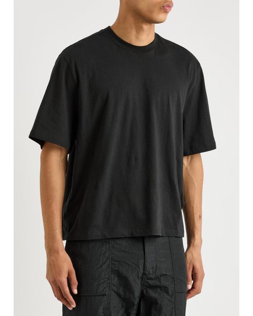 Entire studios Black Dart Cotton T-Shirt for men