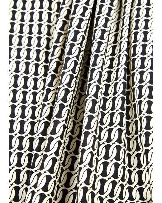 By Malene Birger White Pheobes Printed Cotton-Poplin Maxi Skirt