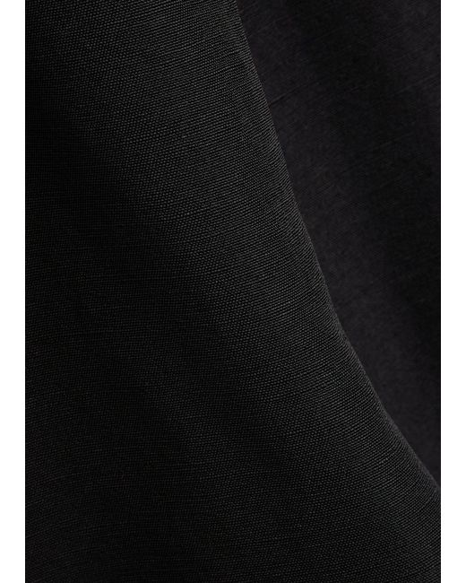 LIBEROWE Blue Phebe Cropped Straight-Leg Trousers