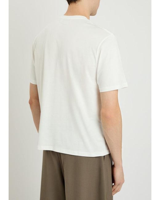 Studio Nicholson White Crew-Neck Cotton T-Shirt for men