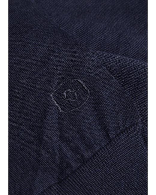 RÙADH Blue The Oscar V-Neck Wool Jumper