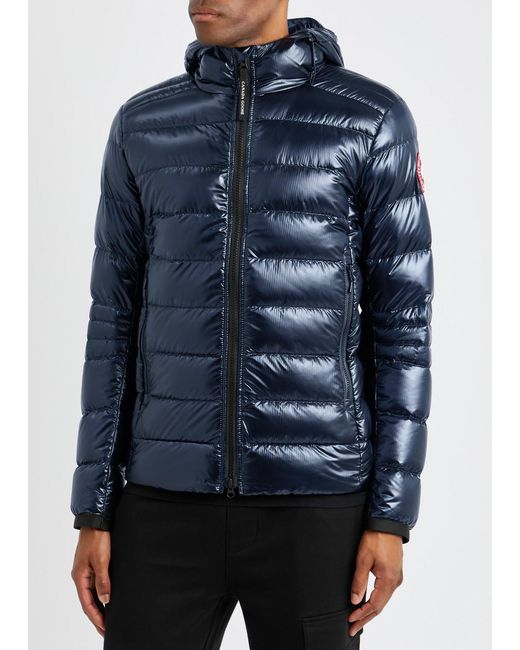 Canada Goose Blue Crofton Quilted Shell Jacket for men
