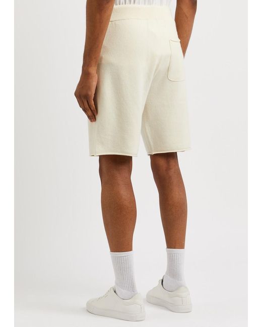 Extreme Cashmere White N°240 Laufen Cashmere-blend Shorts for men