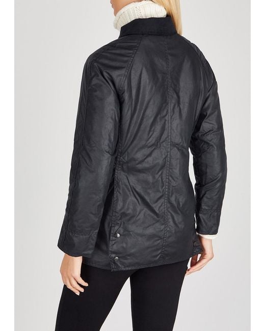 Barbour Black Beadnell Waxed Cotton Jacket
