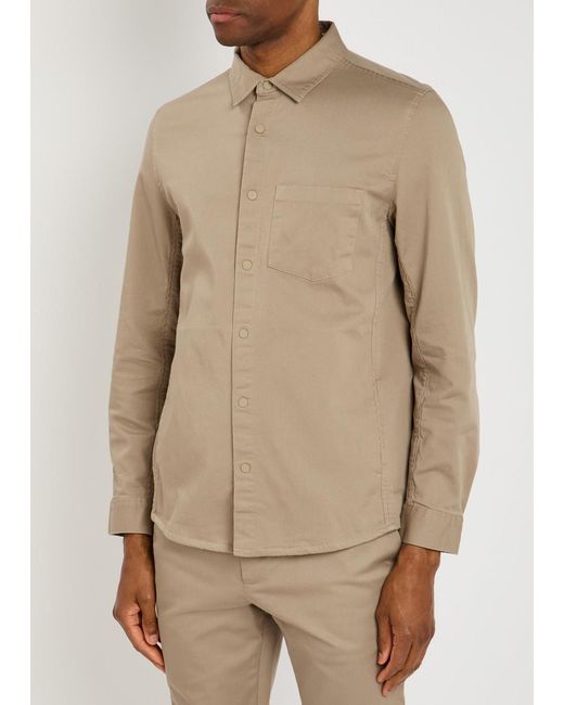 L'Estrange Natural Stretch-Cotton Overshirt for men