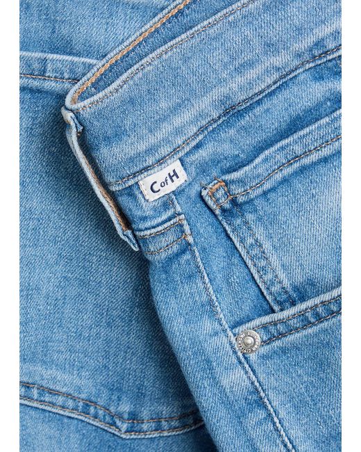 Citizens of Humanity Blue Lyra Long Wide-Leg Jeans