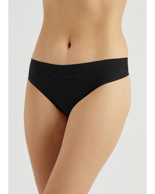 LoveStories Black T Lou Seamless Thong