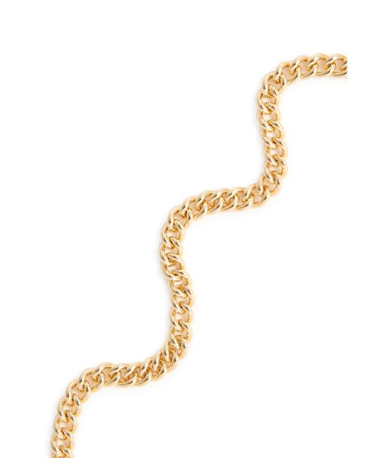 COACH White Logo-Embellished Chain Necklace
