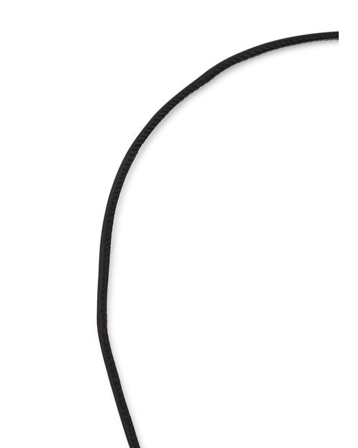 Lemaire Black Snake Bolo Tie Nappa Necklace