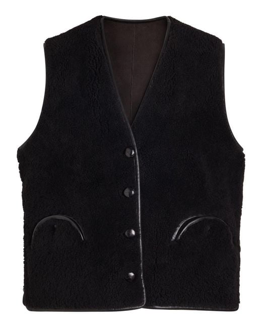 Blazé Milano Black Tatoosh Sheepskin Gilet