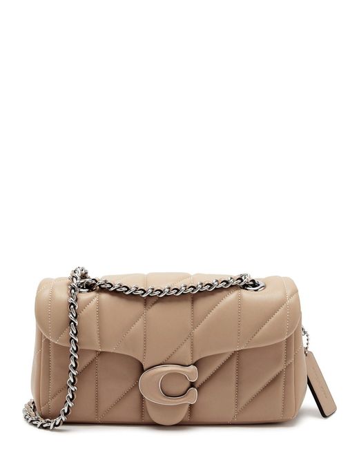 COACH Brown Tabby 20 Quilted Leather Shoulder Bag