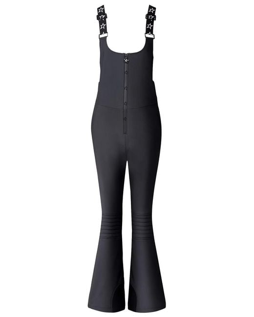 Perfect Moment Blue Flared-Leg Bib Ski Pants