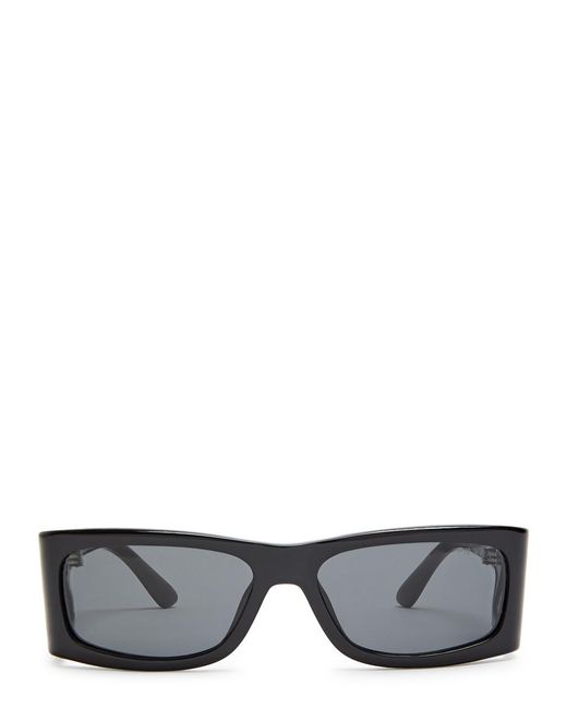 Prada Black Runway Rectangle-Frame Sunglasses