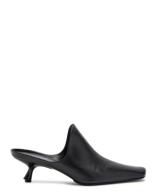 Loewe Black Emily 45 Leather Mules