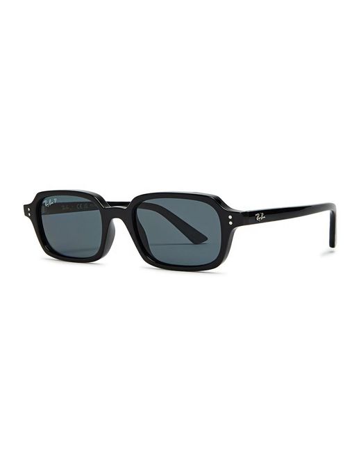 Ray-Ban Black Zuri Rectangle-Frame Sunglasses