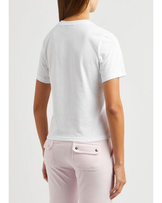 Juicy Couture White Noah Logo-embellished Cotton T-shirt