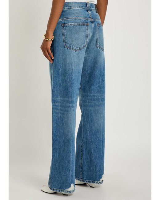 Khaite Blue Bonnie Straight-Leg Jeans