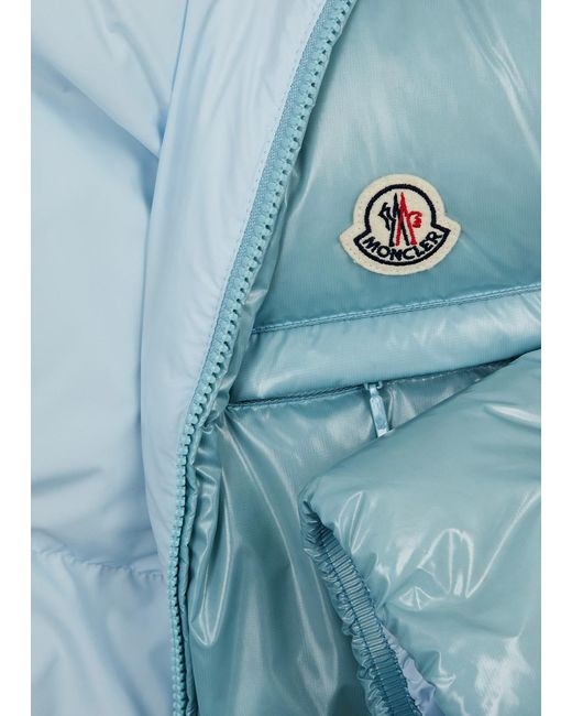 Moncler Blue Almo Convertible Quilted Shell Jacket