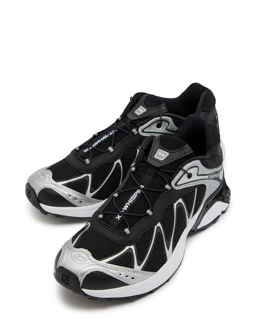 Salomon Black Xt-Whisper Panelled Mesh Sneakers for men
