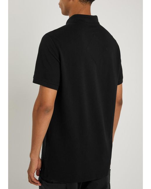 Canada Goose Black Polo With Logo Patch for men