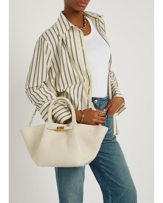 DeMellier London Natural New York Midi Leather Tote