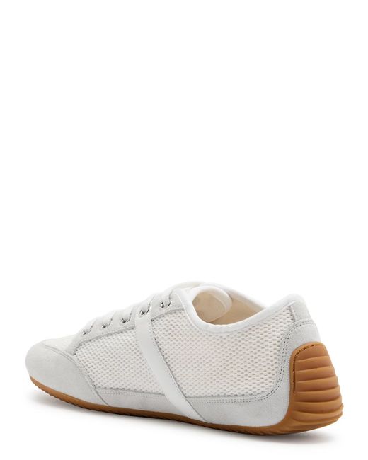 Givenchy White Panelled Mesh-Knit Sneakers