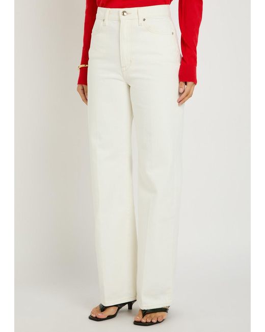 RÙADH White The Quinn Straight-Leg Jeans