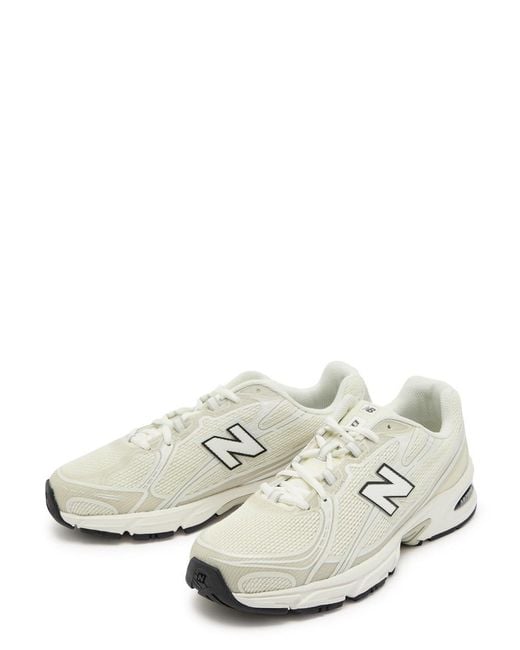 New Balance White 740 Panelled Mesh Sneakers