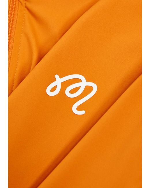 Malbon Orange Santiago Logo Half-Zip Stretch-Jersey Mid-Layer Jacket for men