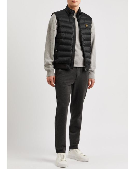 Belstaff Black Circuit Quilted Shell Gilet for men