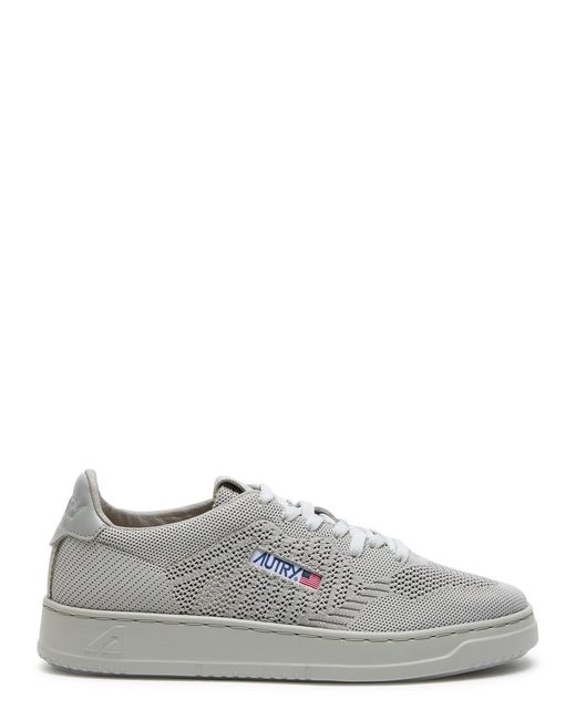 Autry Gray Easeknit Medalist Knitted Sneakers for men