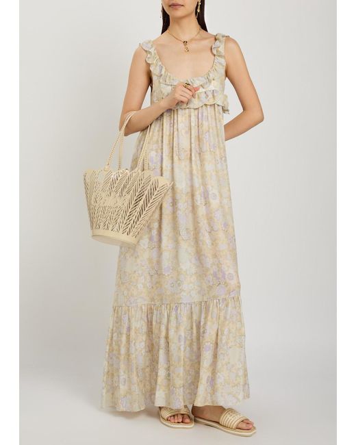 Chloé Natural Soleil Patent Leather Basket Bag