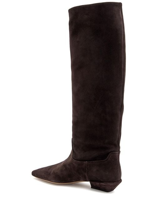 Paris Texas Black Bettina 25 Suede Knee-High Boots