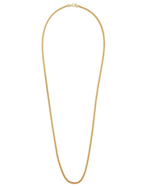Tom Wood Blue Curb M-Plated Chain Necklace for men