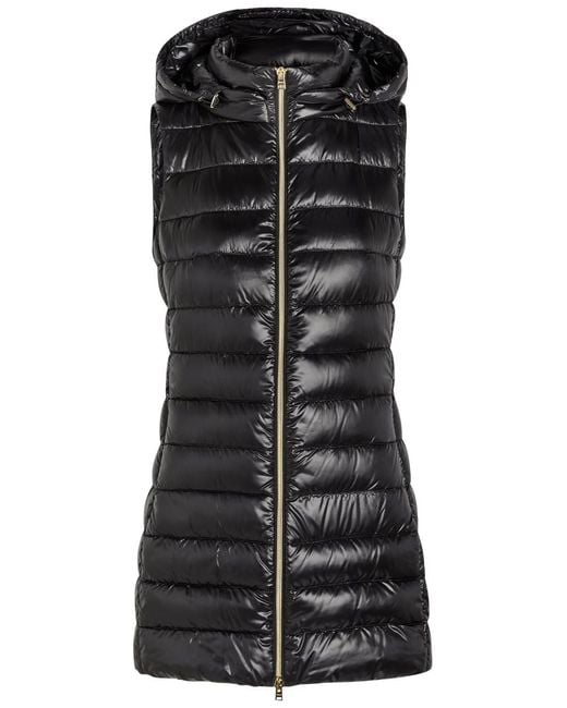Herno Black Hooded Shell Gilet