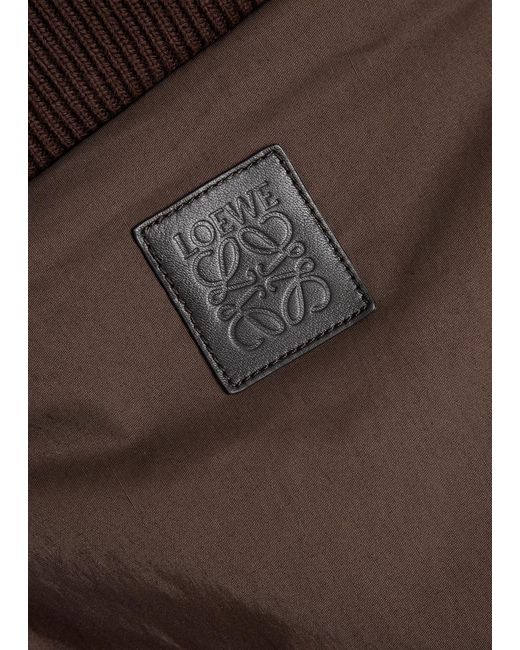 Loewe Brown Cotton-blend Bomber Jacket for men