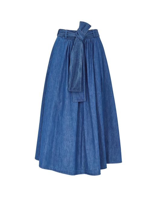 Forte Forte Blue Midi Skirt