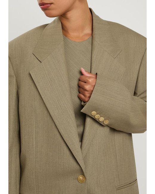 Calvin Klein Green Avery Wool-Blend Blazer