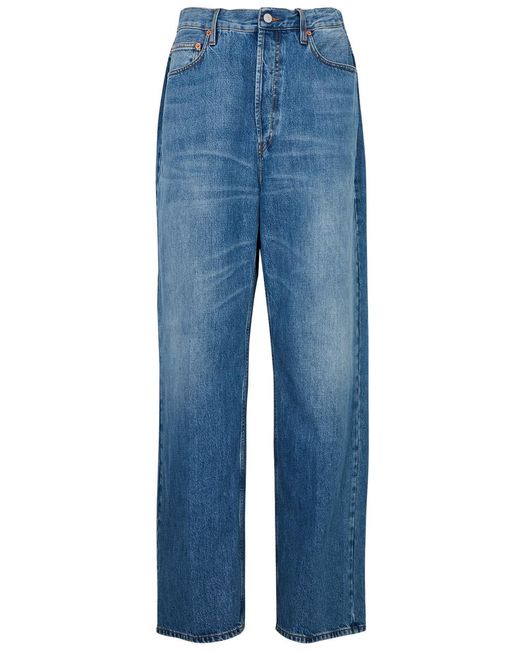 Gucci Blue Wide-leg Jeans