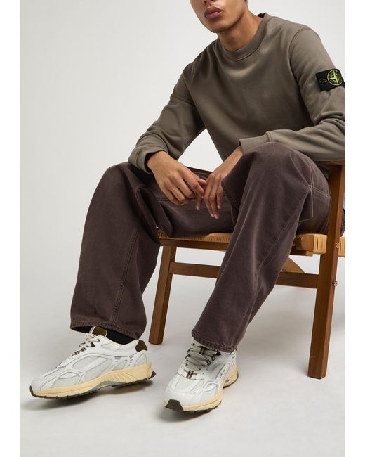 Mercer White The Re-Run Vintage Panelled Mesh Sneakers for men