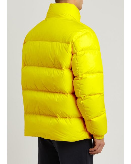 Moncler Yellow Citala Quilted Shell Jacket for men