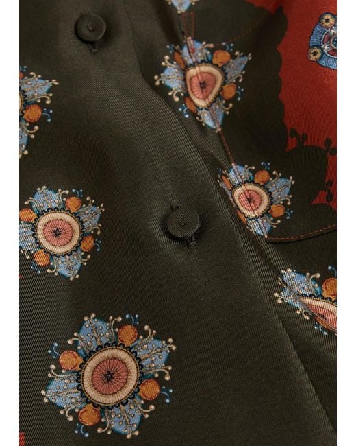 LaDoubleJ Red Boy Printed Silk-Twill Shirt